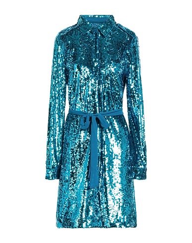 PINKO Sequin dress Azure 100% Polyester