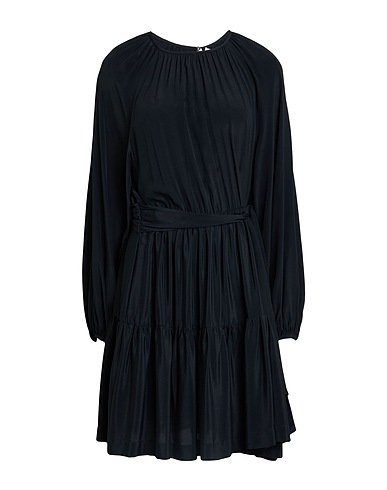 OTTOD'AME Vestito corto Nero 70% Acetato, 30% Seta