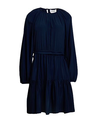 OTTOD'AME Vestito corto Blu notte 70% Acetato, 30% Seta