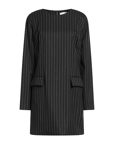 VICOLO Short dress Black 65% Polyester, 33% Viscose, 2% Elastane