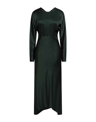 OTTOD'AME Long dress Dark green 100% Viscose