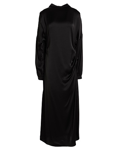 OTTOD'AME Vestito lungo Nero 100% Viscosa