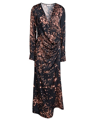 OTTOD'AME Long dress TRÉSOR Black 100% Viscose