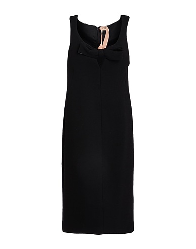 N°21 Midi dress Black 93% Wool, 6% Polyamide, 1% Elastane