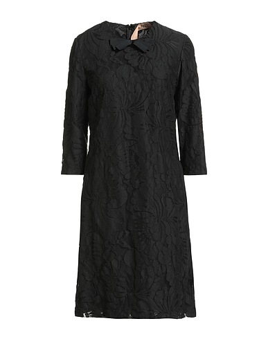 N°21 Midi dress Black 48% Cotton, 47% Polyamide, 5% Elastane