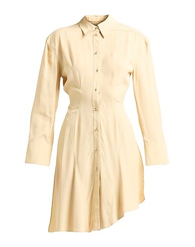 MUGLER Vestito chemisier Sabbia 100% Viscosa