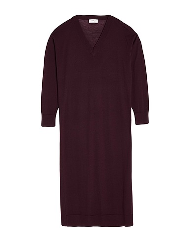 OTTOD'AME Knit dress Chocolate brown 100% Merino Wool