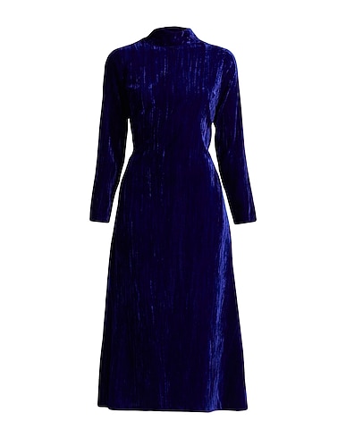 CROCHÈ Long dress Blue 100% Polyester