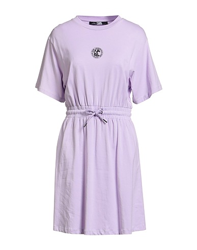 KARL LAGERFELD Short dress Lilac 100% Organic cotton