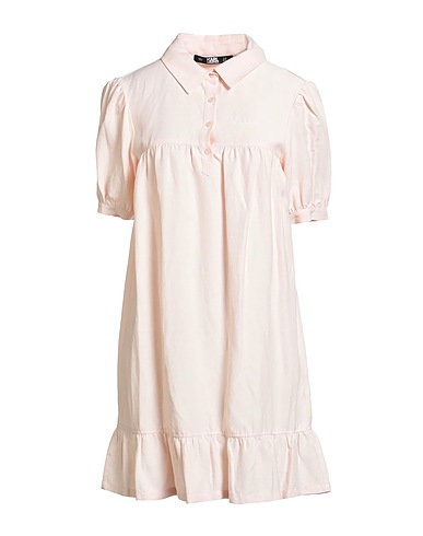 KARL LAGERFELD Shirt dress Light pink 80% Viscose, 20% Linen