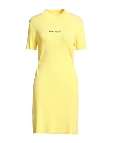 KARL LAGERFELD Vestito corto Giallo 56% Viscosa, 44% Poliammide