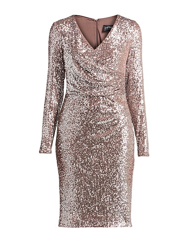 JOSEPH RIBKOFF Midi dress Silver 97% Polyester, 3% Elastane