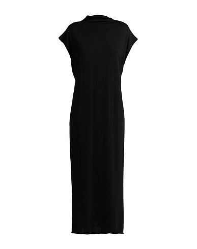 ALPHA STUDIO Long dress Black 100% Wool