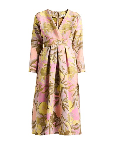 NOME COMUNE Midi dress Military green 52% Cotton, 30% Viscose, 18% Polyester