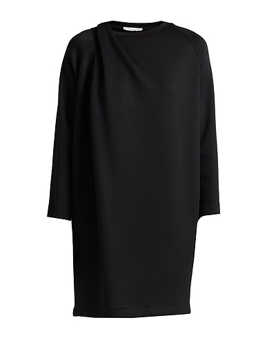 CARACTÈRE Kurzes Kleid Schwarz 50% Viskose, 47% Polyester, 3% Elastan