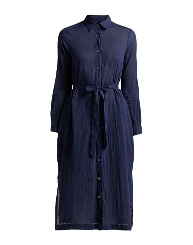ACADEMIA Midi dress Navy 100% Cotton