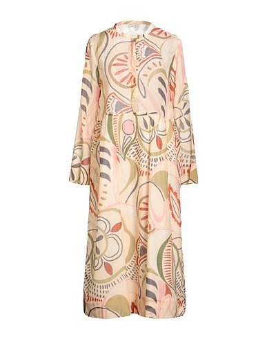 MASSIMO ALBA Midi-Kleid Cremeweiß 80% Baumwolle, 20% Seide