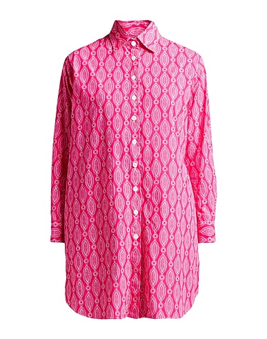 ACADEMIA Shirt dress Fuchsia 100% Cotton