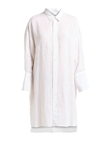 ACADEMIA Vestito chemisier Off white 100% Lino
