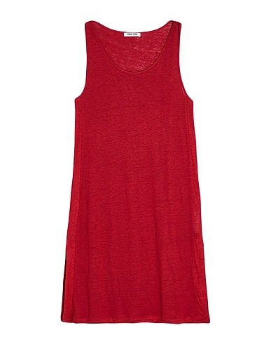MAX & MOI Vestito midi Bordeaux 100% Lino