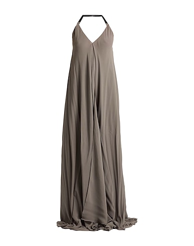 ANN DEMEULEMEESTER Top Gris 100% Seda, Piel de ternera