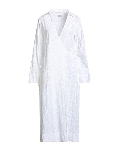 MASSIMO ALBA Vestito midi Bianco 100% Cotone