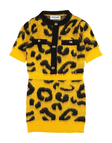ODI ET AMO Dress JUNIOR Yellow 100% Acrylic