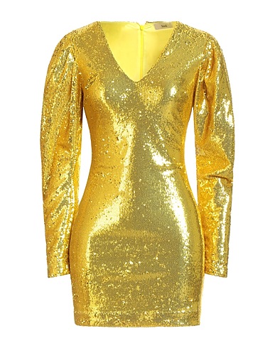 SUOLI Short dress Yellow 100% Polyester