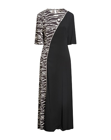 BAUM UND PFERDGARTEN Long dress Black 98% Viscose, 2% Elastane
