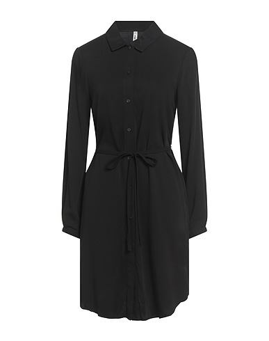 ONLY Shirt dress Black 100% EcoVero™ viscose