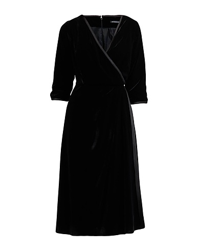 BOTONDI COUTURE Midi dress Black 82% Viscose, 18% Polyamide