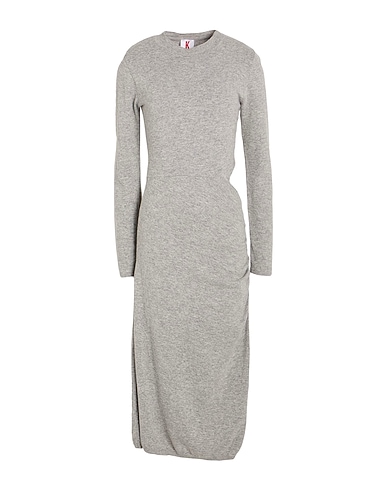 KONTATTO Платье-футляр GRIGIO CHIARO 35% Полиамид, 30% Шерсть мериноса, 30% Вискоза, 5% Кашемир