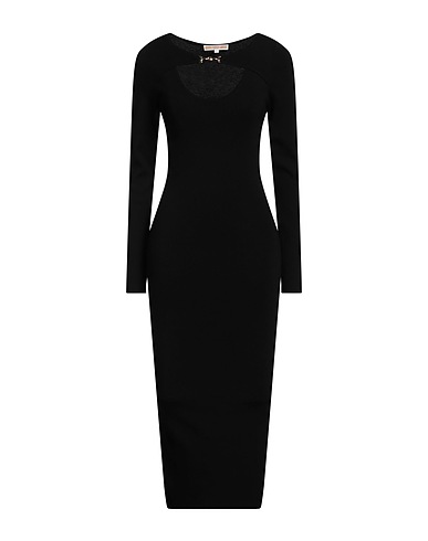 KOCCA Midi dress Black 67% Viscose, 33% Polyester