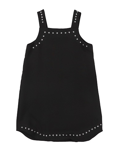 MSGM Robe Noir 95% Polyester, 5% Élasthanne
