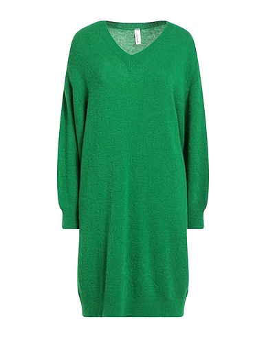 SOUVENIR Short dress Green 36% Acrylic, 30% Baby alpaca wool, 30% Polyamide, 4% Wool