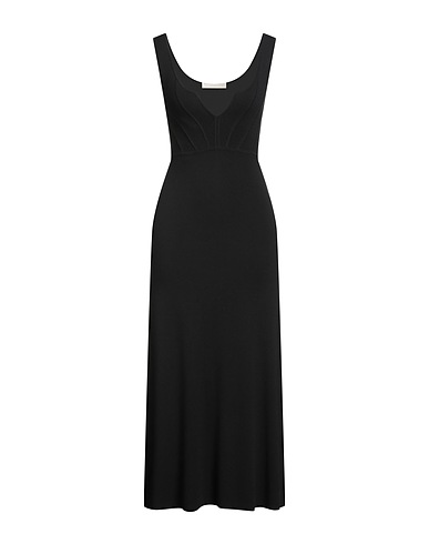 VANESSA BRUNO Midi dress Black 83% Viscose, 13% Polyester, 3% Polyamide, 1% Elastane