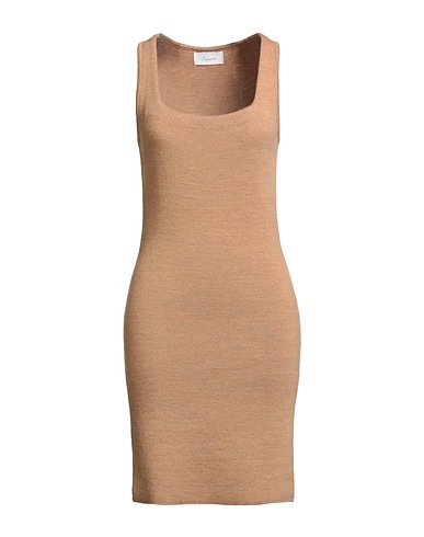SOUVENIR Sheath dress Camel 50% Acrylic, 30% Wool, 20% Viscose