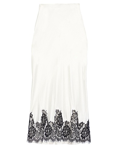 HAVEONE Midi skirt Ivory 100% Viscose