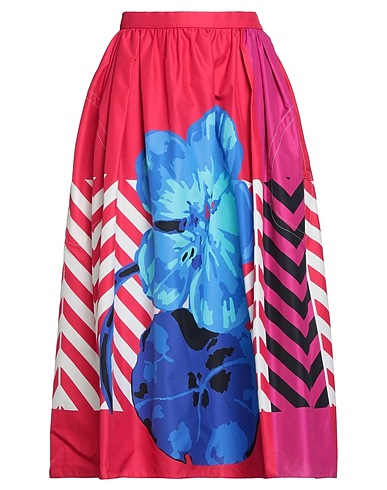 DIOR Midi skirt Magenta 100% Cotton