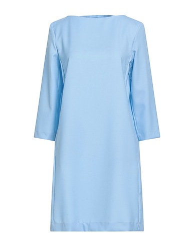 LIVIANA CONTI Short dress Light blue 100% Virgin Wool