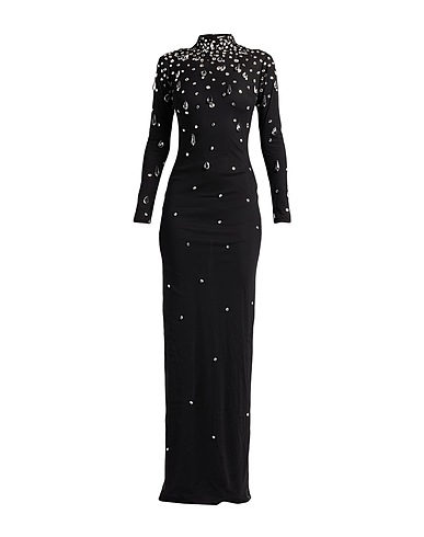 THE NEW ARRIVALS ILKYAZ OZEL Vestito lungo Nero 100% PES