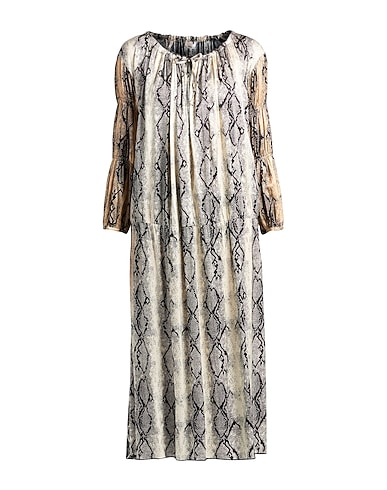 LIVIANA CONTI Elegant dress Cream 97% Viscose, 3% Elastane