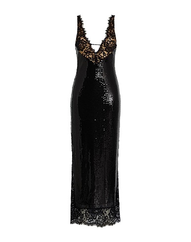 THE NEW ARRIVALS ILKYAZ OZEL Vestito lungo Nero 100% PES