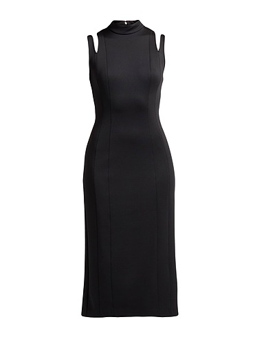 CALVIN KLEIN Elegant dress Black 92% Polyester, 8% Elastane
