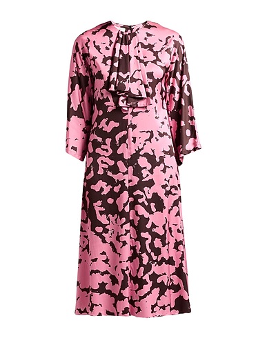 LIVIANA CONTI Midi dress Pink 97% Viscose, 3% Elastane