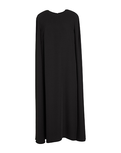 VALENTINO GARAVANI Long dress Black 91% Viscose, 9% Elastane