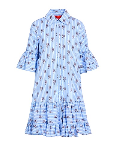 LA DOUBLE J Shirt dress Pastel blue 100% Cotton