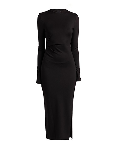 DKNY Midi dress Black 69% Rayon, 27% Nylon, 4% Elastane