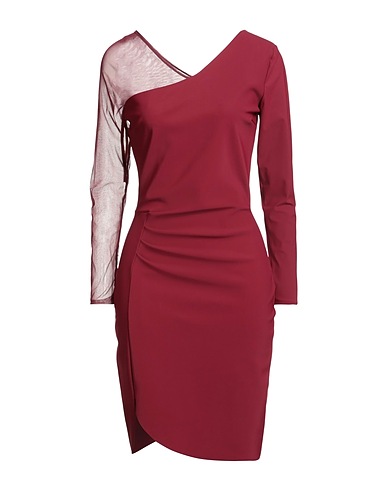 CHIARA BONI LA PETITE ROBE Sheath dress Burgundy 72% Polyamide, 28% Elastane