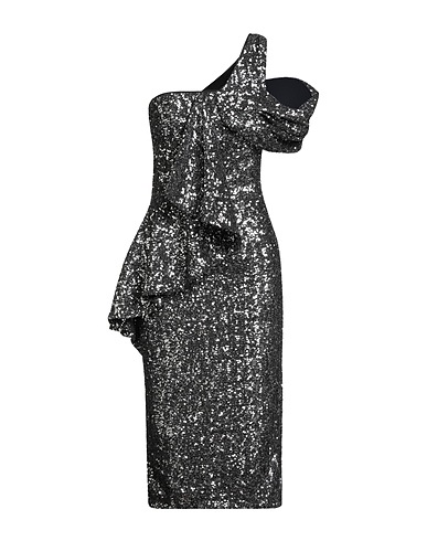 CHIARA BONI LA PETITE ROBE Elegant dress Gunmetal 75% Polyamide, 25% Elastane